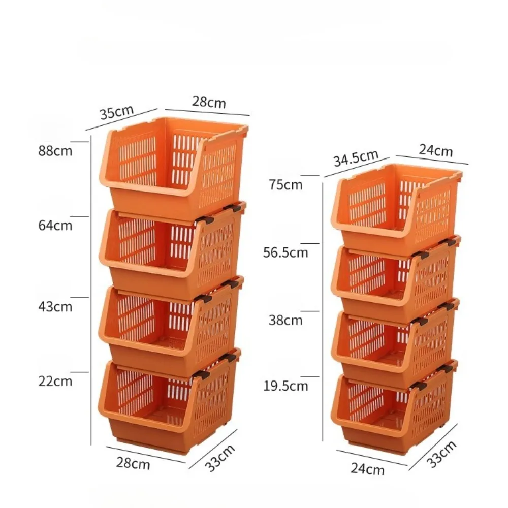 HOShelves-mir de rangement empilable à roulettes, grande capacité, stockage de légumes et de fruits, stockage de jouets multicouches T1