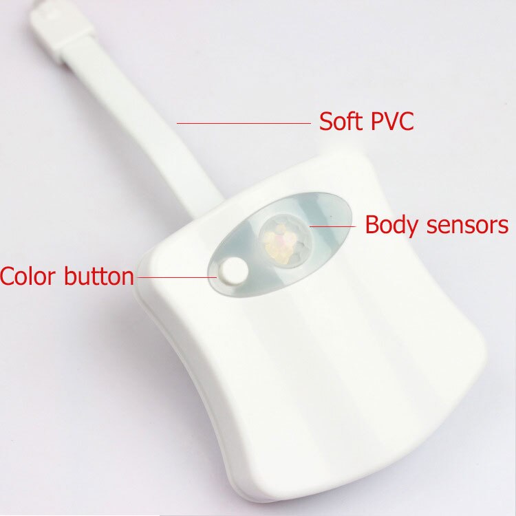 8 farben Wc Sitz Bewegung Aktiviert LED Licht Sensor Automatische LED Licht Empfindliche Wc Nacht Licht Schlecht Zubehör