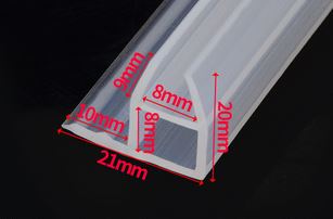 5 M F U H Vorm Glazen Deur Afdichtingen Silicone Rubber Douche Deur Vensterglas Seal Strip afdichting Raam Deur: corner 8MM
