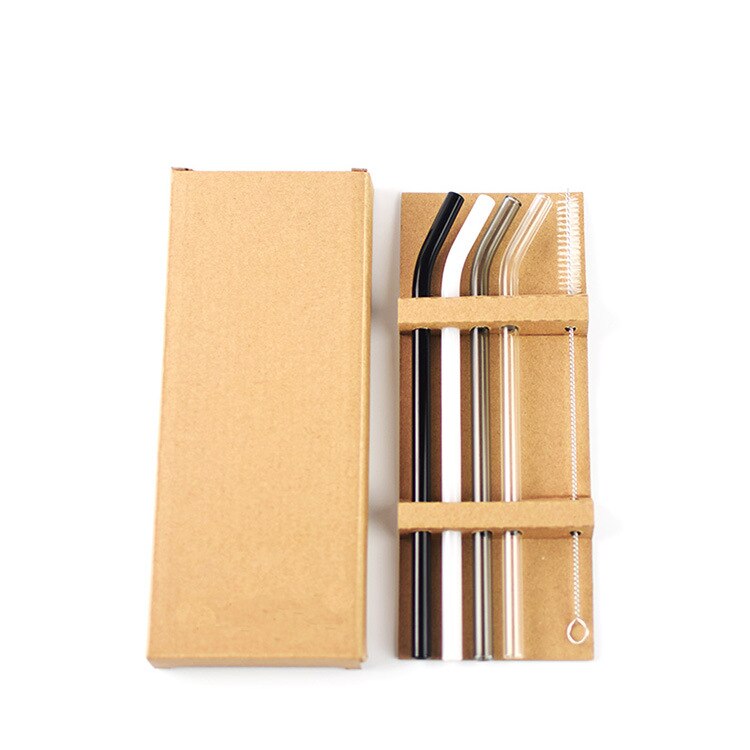 4 Stuks Herbruikbare Glas Rietjes 8Mm Rechte Gebogen Glas Rietjes Eco Vriendelijke Cocktail Rietjes Voor Dranken Melk Koffie: 13