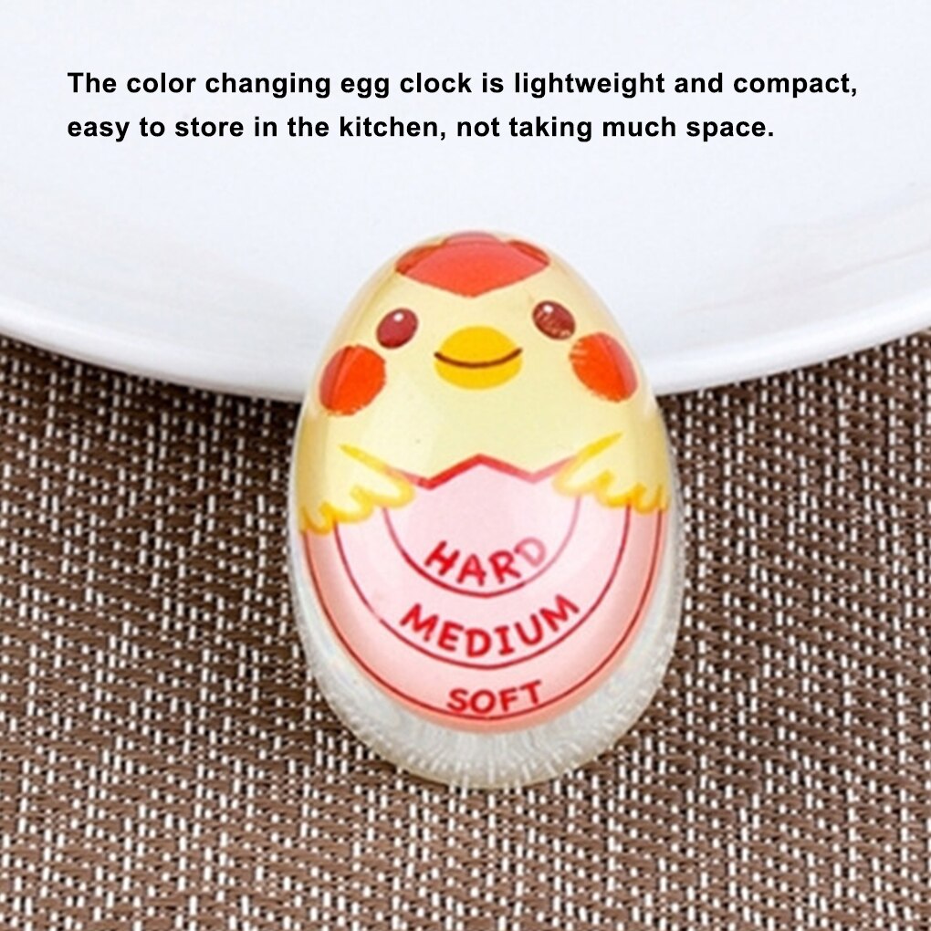 Egg Timer Resin Boiled Egg Cooker Color Changing Cooking Temperature Observer Kitchen Tool