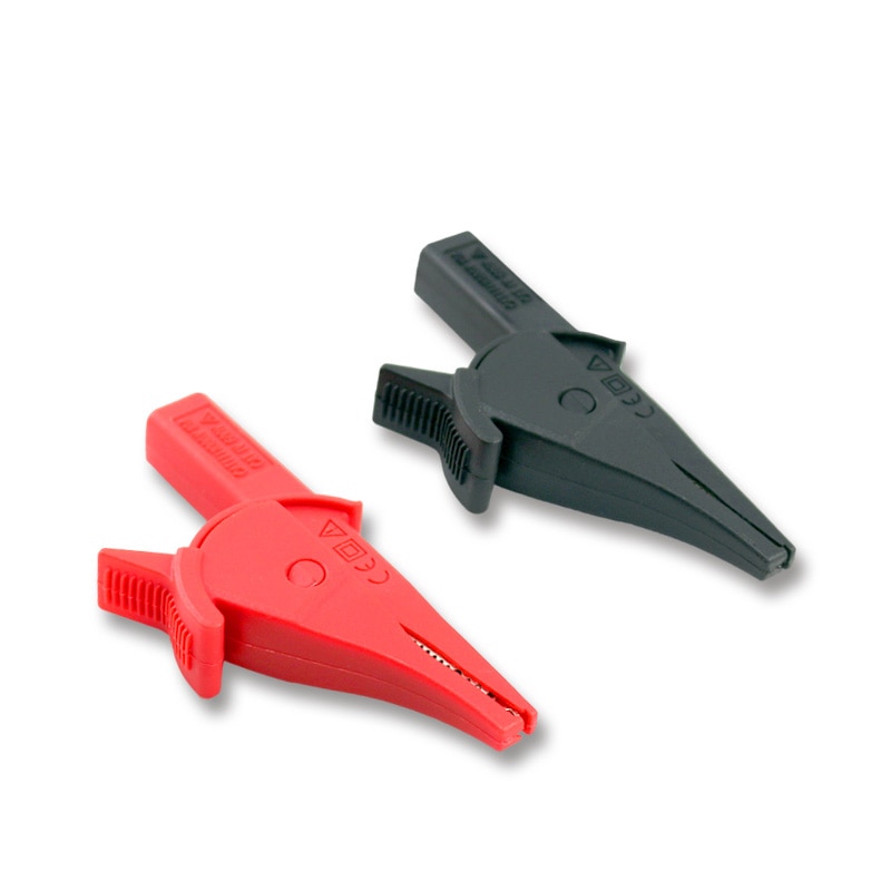 1 Paar UNI-T UT-C04A Geïsoleerde Alligator Clip 75Mm Banana Plug Voor Multimeter Probe Pen Krokodil Clip Elektrische Klem