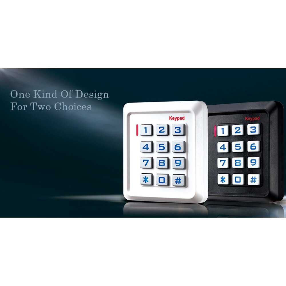Digital backlit Keypad 125KHZ RFID Card Reader R30 13.56Mhz wiegand26 card reader plastic case IP65 waterproof 2000 card