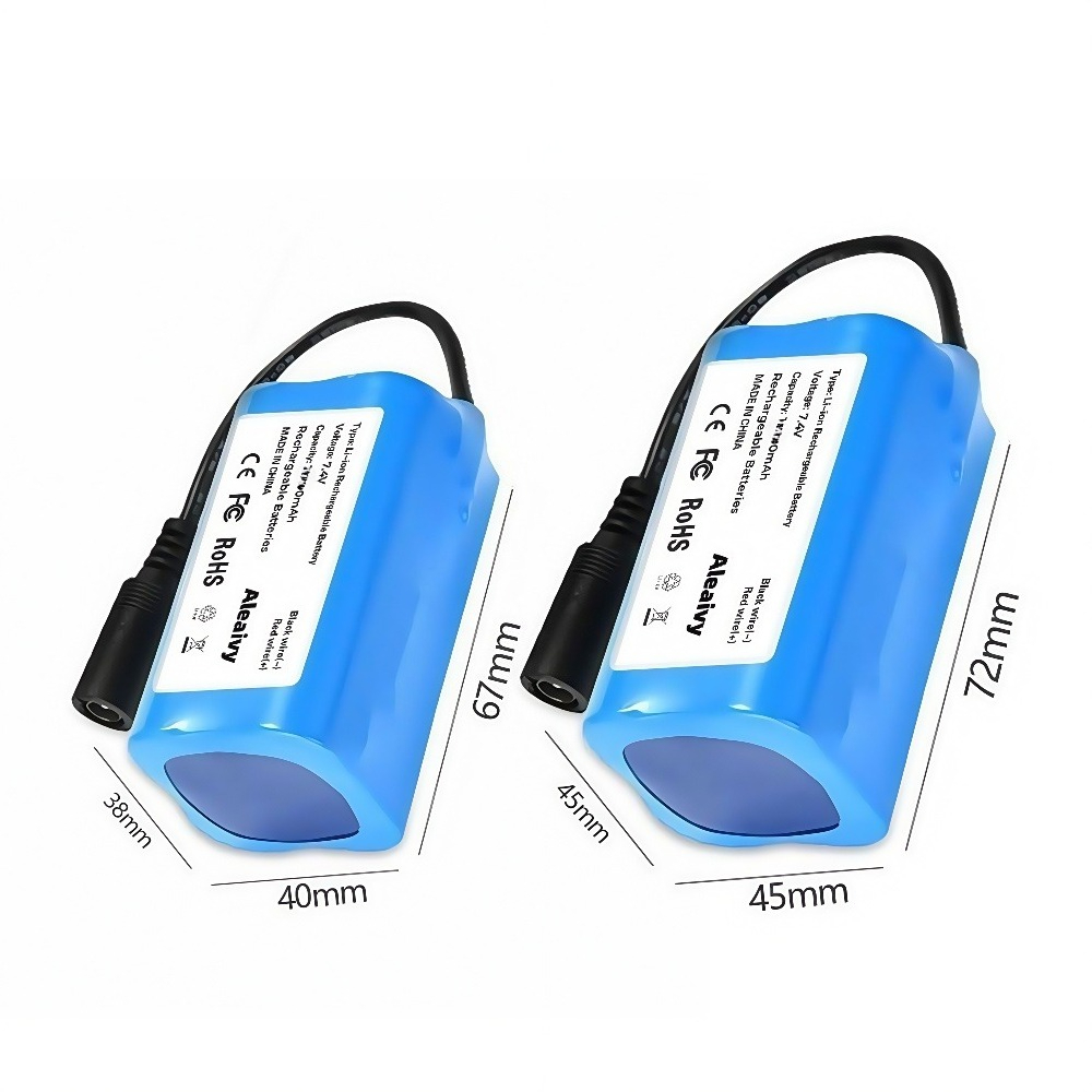 7.4V 12000mAh 5200mAh Li-ion Rechargeable For T188 T888 -5 V007 C18 H18 So on Remote Control RC Fishing Bait Boat Battery