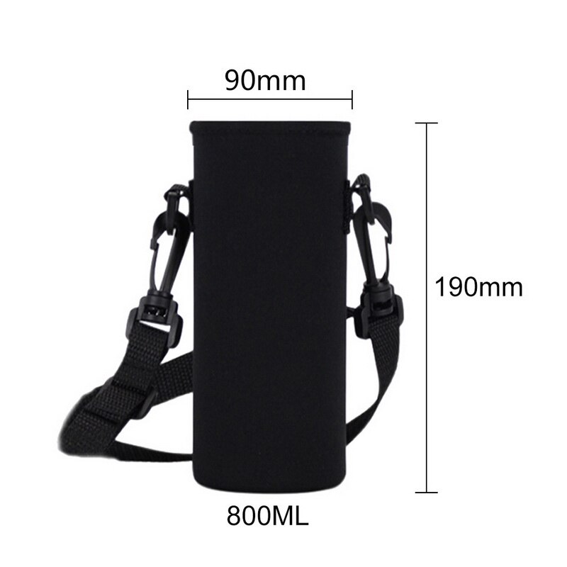 Sac de transport de bouteilles d'eau de sport pochette avec sangle support de pochette en néoprène