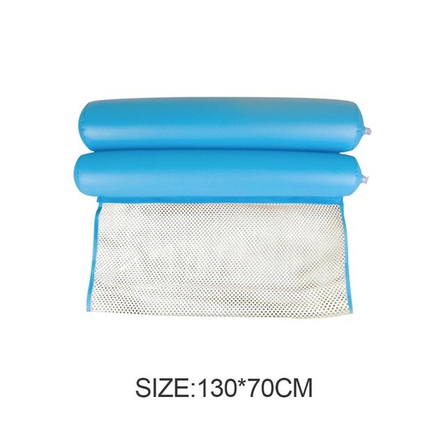 Hamaca de agua para piscina, colchón de aire, tumbona flotante, cojín para dormir, colchón de aire inflable plegable, silla de cama: 1