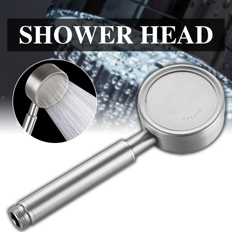 304 Stainless Steel Shower Head Pressure Booster Water Saving Bathroom Technical Thermal Insulation Shower Head Rainfall