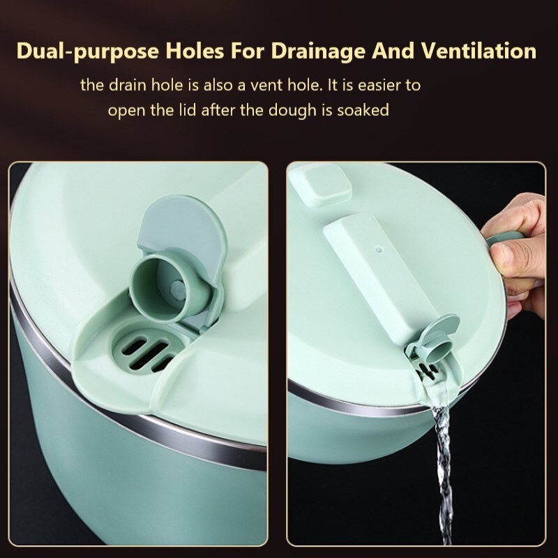 304 Stainless Steel 1050ML Lunch Box With Lid Lunch Bag Noodle Bowl Large Capacity Fast Food Cup Anti-scalding Lunch Bowl