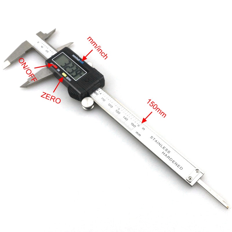 Digital Vernier Caliper paquimetro 150 200 mm ELEctronic RULER CALIbrator CALIBER GAUGE PACHOmeter 6 inch Micrometer Digicaliper