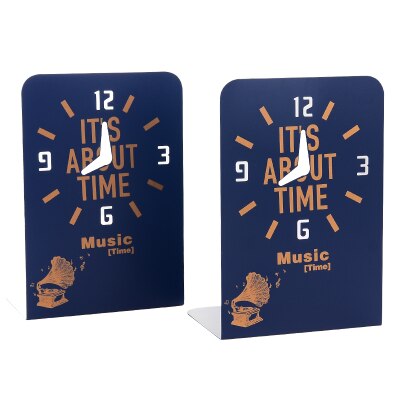Bibliothèque séries girafe et horloge mignonne, grande bibliothèque en métal, support de livre de lecture, pièces/ensemble: C