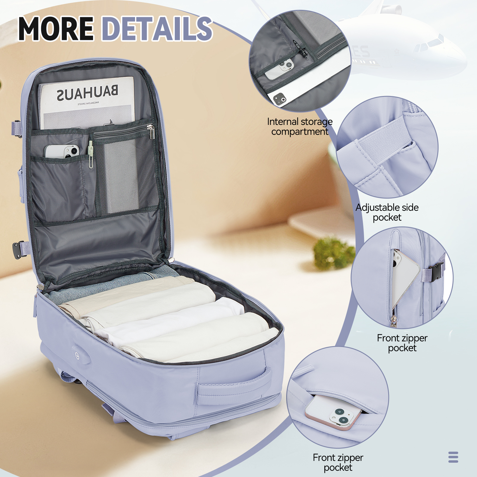 Handbagage Rugzak 40x30x20 Rugzak Reiscabine Damesrugzak Waterdichte rugzak, Handlaptoprugzak voor heren, tas