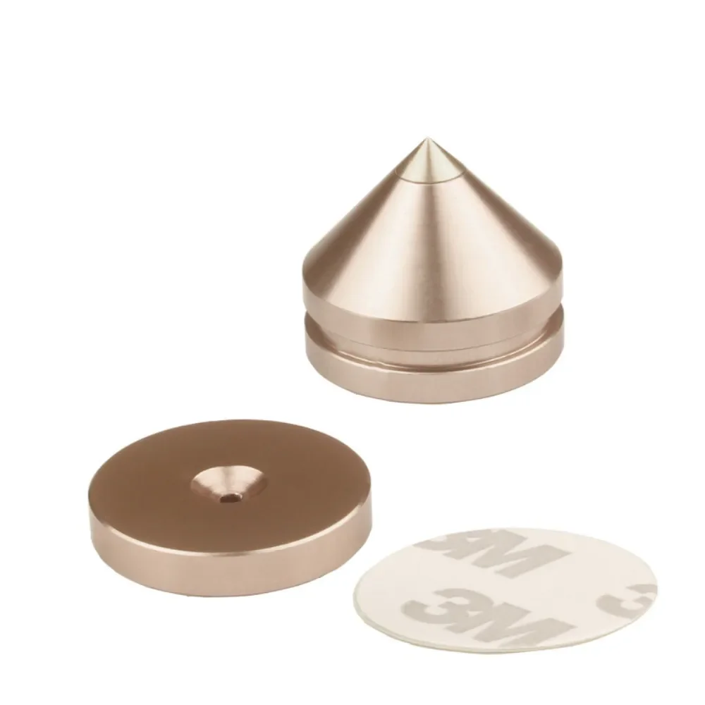 Hifi Lautsprecher Spikes Stehen Füße Pad Audio- Fuß Kegel Boden Nagel Aluminium Legierung Für CD Schrank Verstärker Computer Subwoofer Stativ: Rosa
