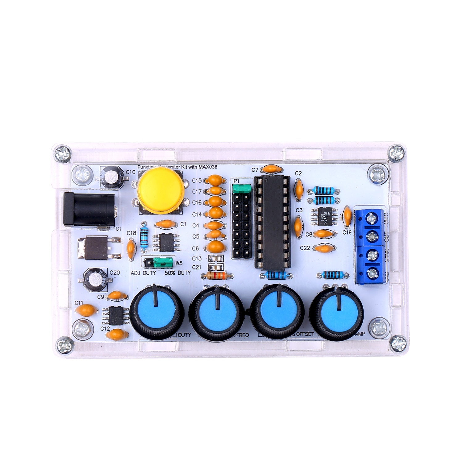 MAX038 generator sygnałów generator impulsów syntezator DIY zestaw 1Hz ~ 20MHz generator funkcji szybki op-wzmacniacz generator Zatoka