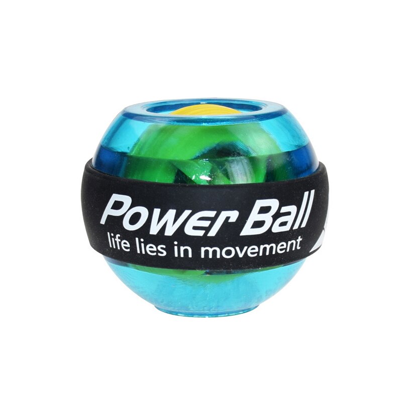 Bola de pulso led trainer gyroscope strengener gyro power ball braço exercitador powerball exercício máquina ginásio equipamentos fitness: Azul