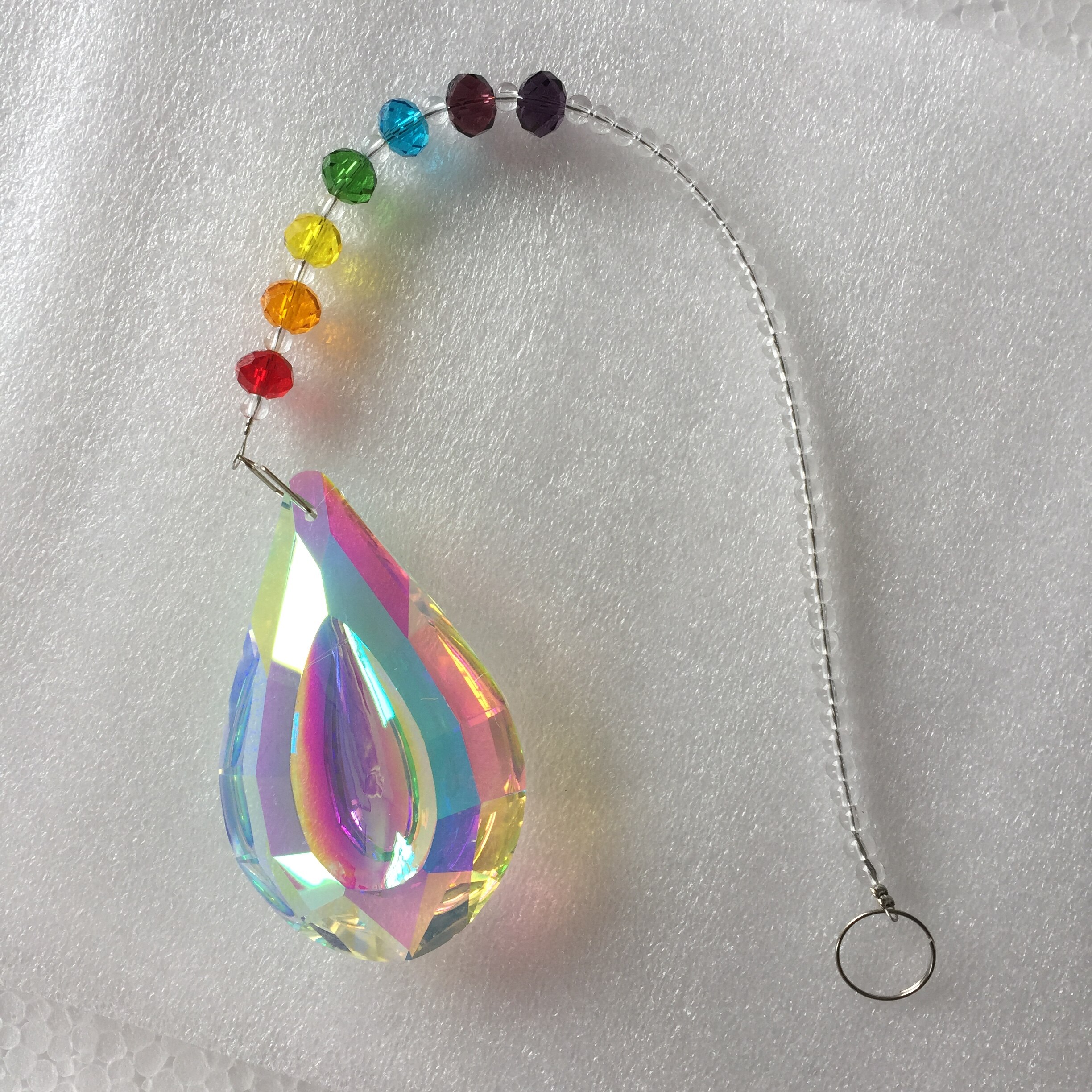 60mm 1 sztuk kryształ fasetowany kryształowa kulka żyrandol piłka części oświetlenie szklane wisiorki na ślub DIY