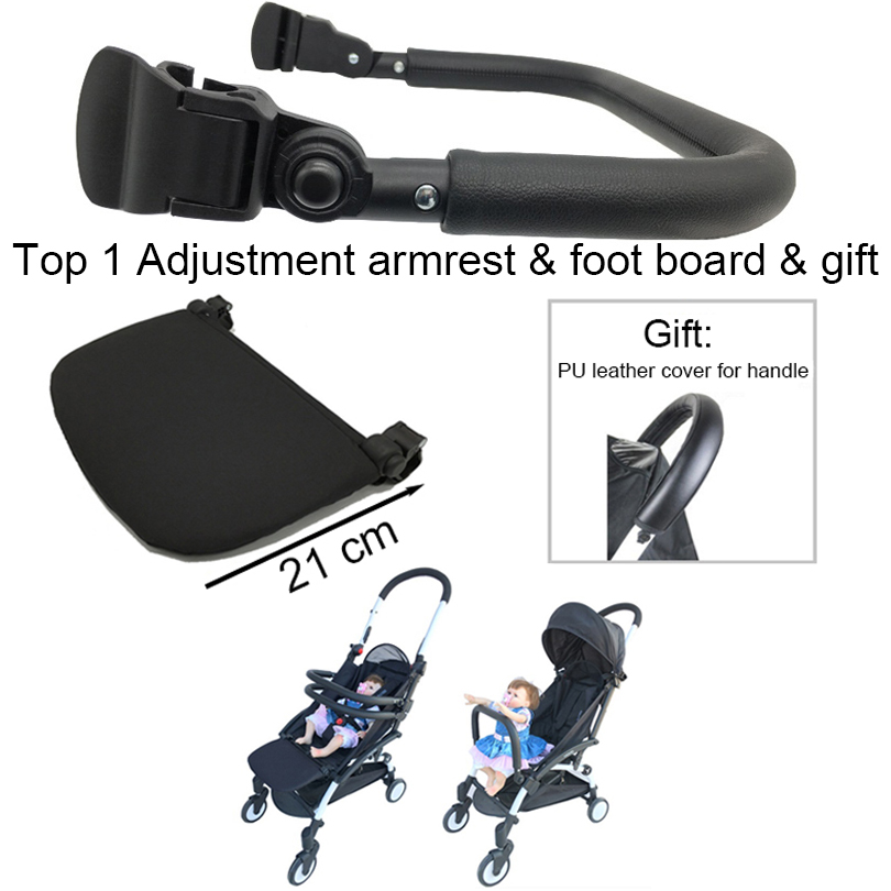 Yoya-accesorios para cochecito de cuero, funda protectora con asa y reposapiés extensible para Babyzen Yoyo y cochecito similar