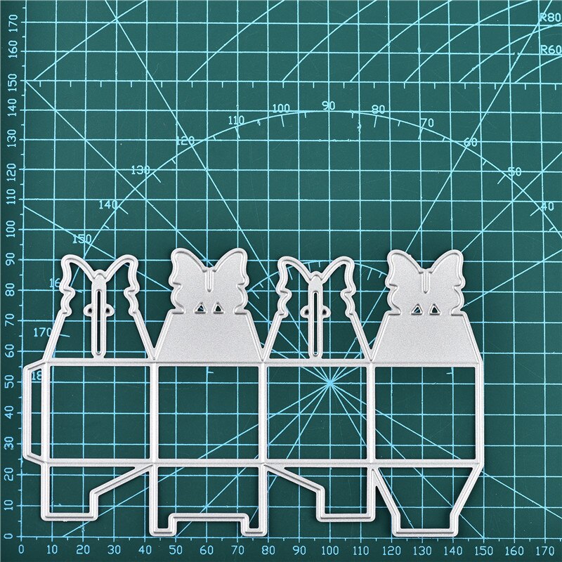 Kokorosa Box Metal Cutting Dies Scrapbooking Dies for Card Making DIY Embossing Cuts Stencil Craft Dies for: Default Title