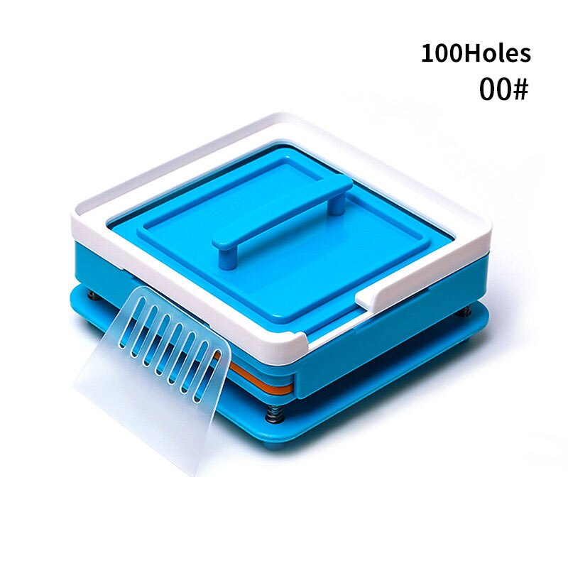 00# blue 100 Hole Plastic Manual Capsule Filling Machine Manual Capsule Filling Board