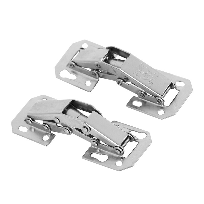 4Pcs Soft Close Kitchen Cupboard Cabinet Wardrobe 90Degree Door Hinges &amp; Screws