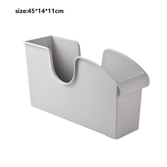 Kitchen Storage Box Container Cupboard Tableware Cookware Storage Box Plastic Spice Rack Cosmetic Sorting Case Home Organization: gray