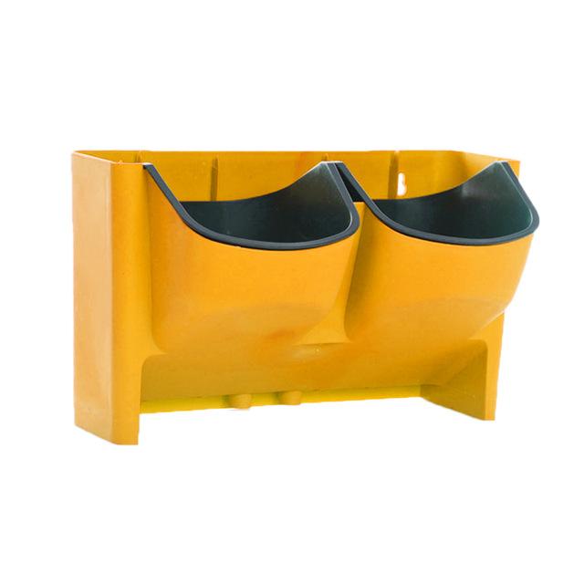 Self Watering Flower Pot Stackable Vertical Planter Wall Hanging Durable For Garden Balcony: yellow
