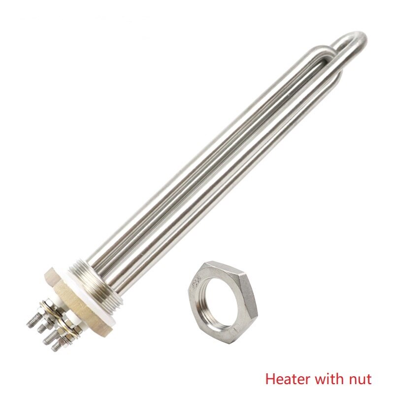 Heizung 12v/24v/36v/48v Eintauchen Rohr Wasser Heizung Element Heizung DN25 Gewinde Solar- Wasser Heizung Widerstand: 48v 1500w BSP / Heizung Mutter
