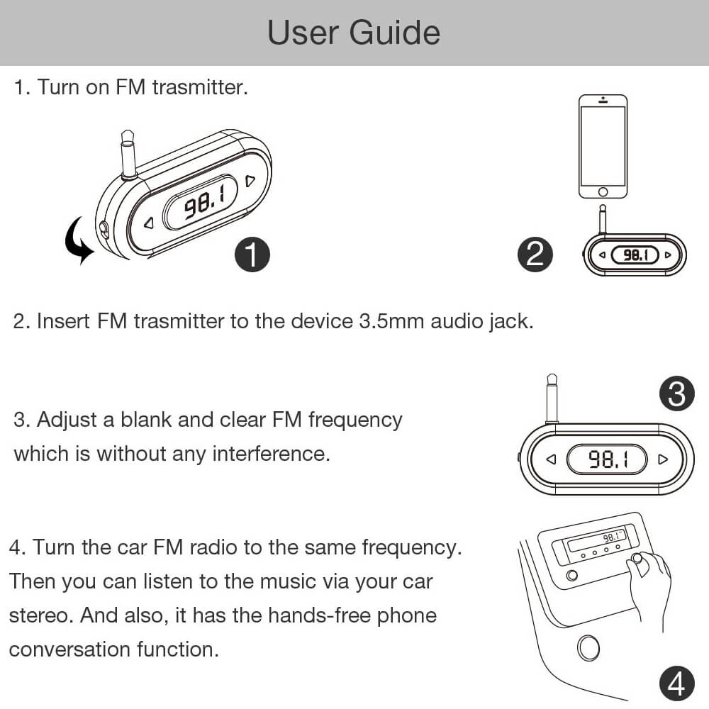 FM Sender AUX 3,5mm Jack Stereo Autoradio Drahtlose Freihändige MP3 Spieler iPhone xiaomi huawei Samsung Auto Zubehör
