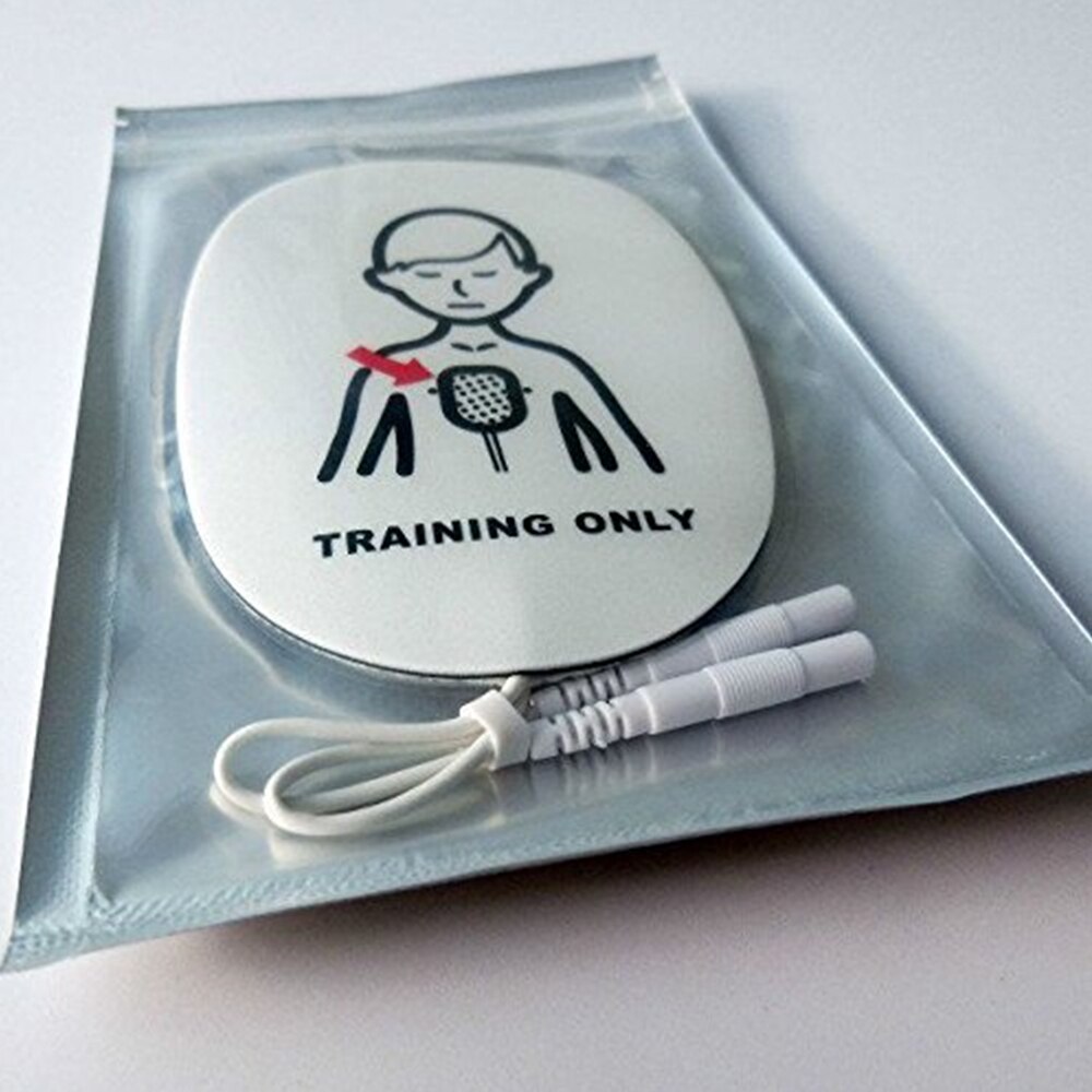 4 Pieces AED Training Device Patches First Aid Training Replacement Pads Child Training Universal Trainer