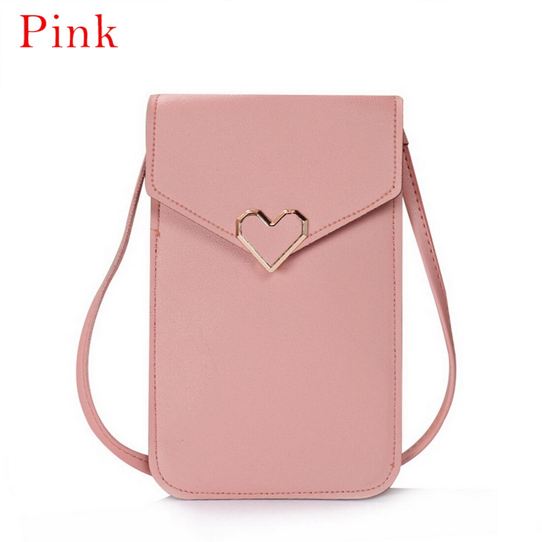 Vrouwen Telefoon Portemonnee Eenvoudige Tas Kruis Portefeuilles Smart Telefoon Schouder Licht Handtassen Pu Leather Casual Solid Crossbody Tassen: color 1