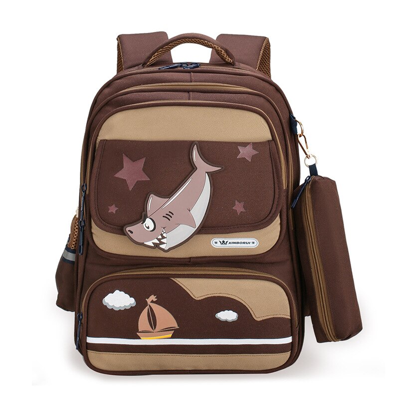 Children School Bags Girls Boys kids Backpack Primary School Backpacks kids Orthopedic backpack schoolbags Mochila Infantil: brown