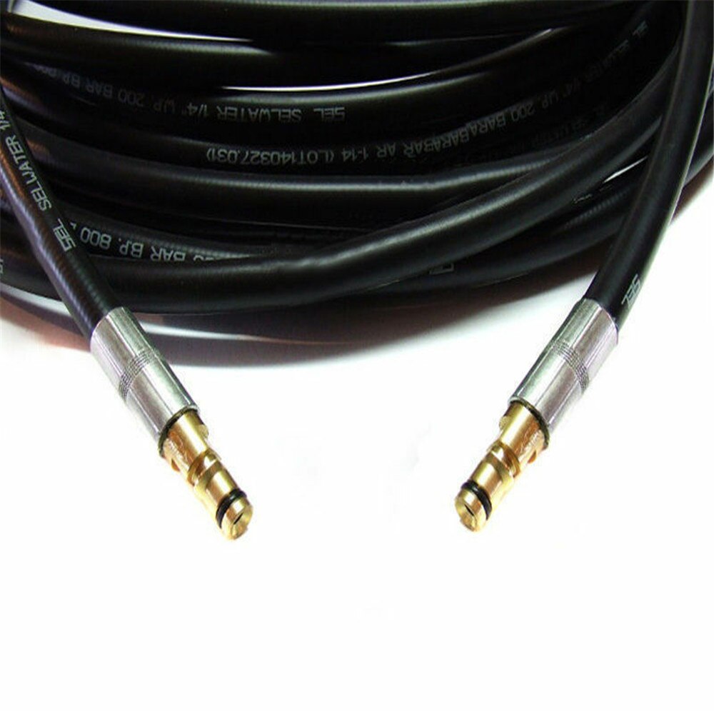 10M High Pressure Washer Hose connector M22 Car Washer Cleaning Extension Hose Cord With 2 High Pressure Scrubber Nozzle