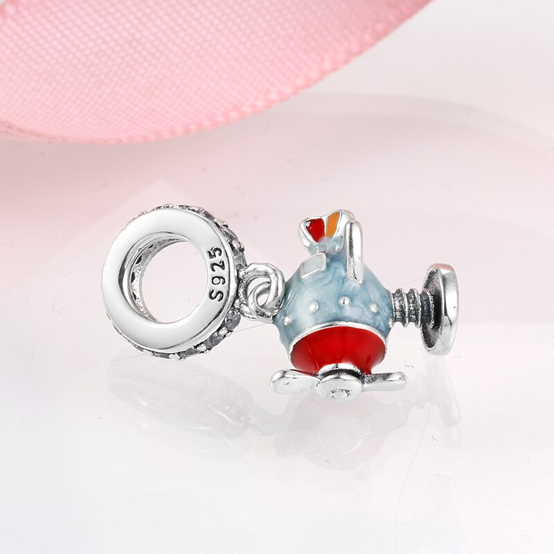 2019 novo 925 prata esterlina colorido infinito diversão helicóptero charme grânulos caber encantos originais designer pulseiras jóias fazendo