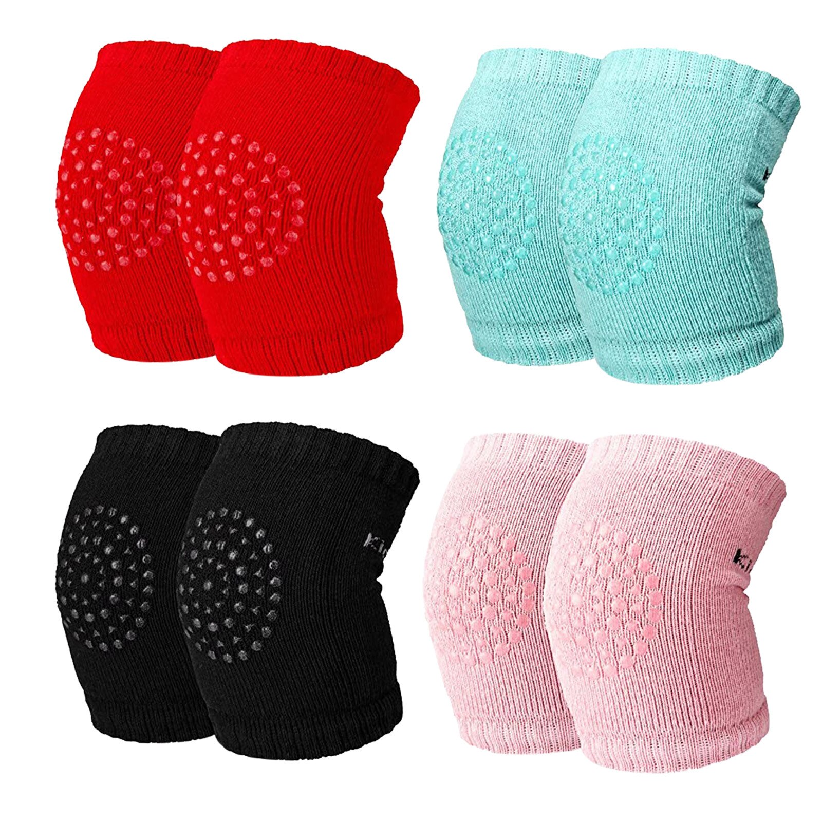 4 Paar Kinderen Kruipen Elleboog Kneepad Kussen Baby Baby Meisjes Jongens Katoen Kniebeschermers Beschermende Kleding Baby Baby Beenwarmers sokken