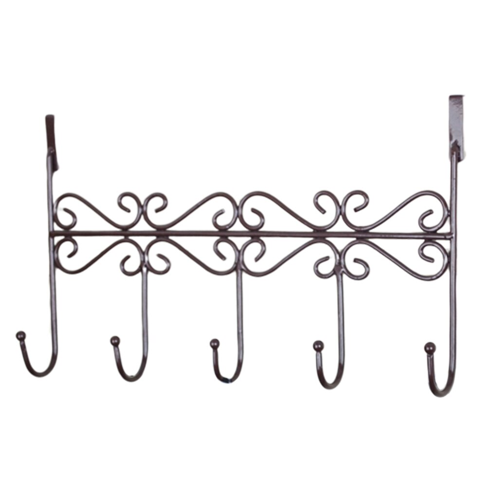 Colgador de ganchos para puerta de cocina, perchero: Bronce