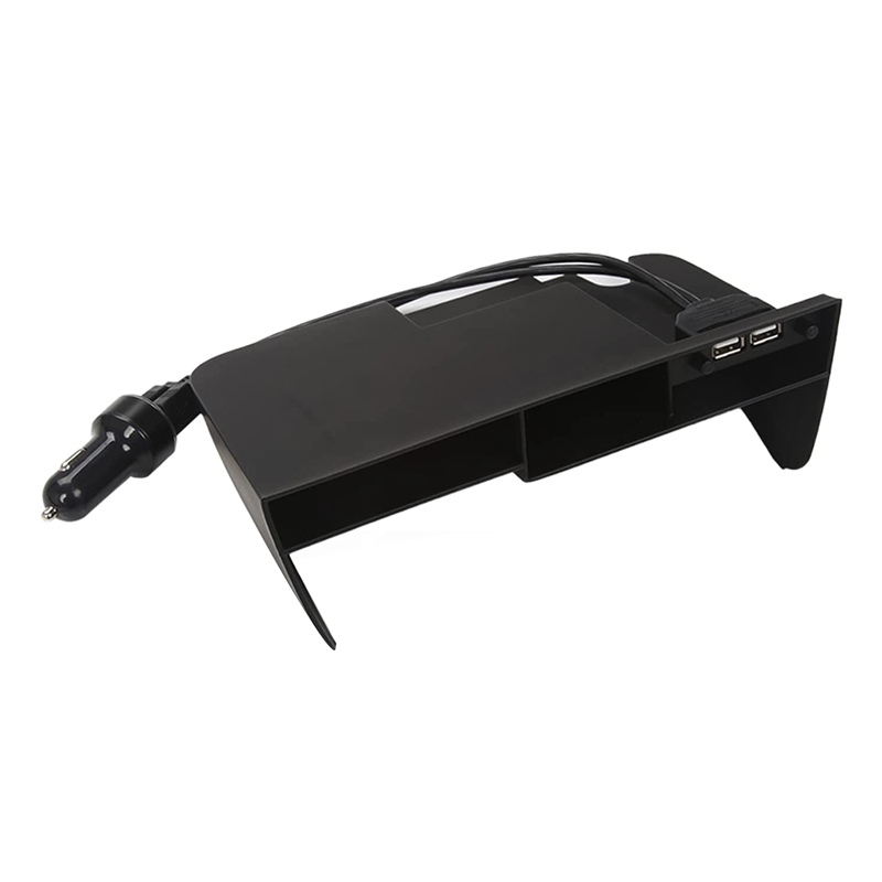 Center Console Organizer for Toyota RAV4 Accessories, Tray Insert Divider Storage Box with 2 USB Ports