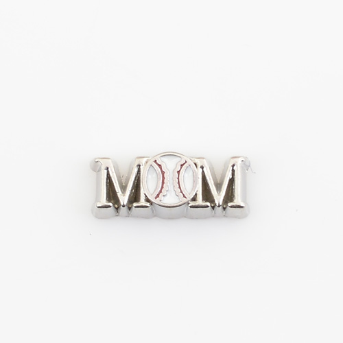 BASEBALL MOM, Floating charms,Fit floating charm lockets, FC0338