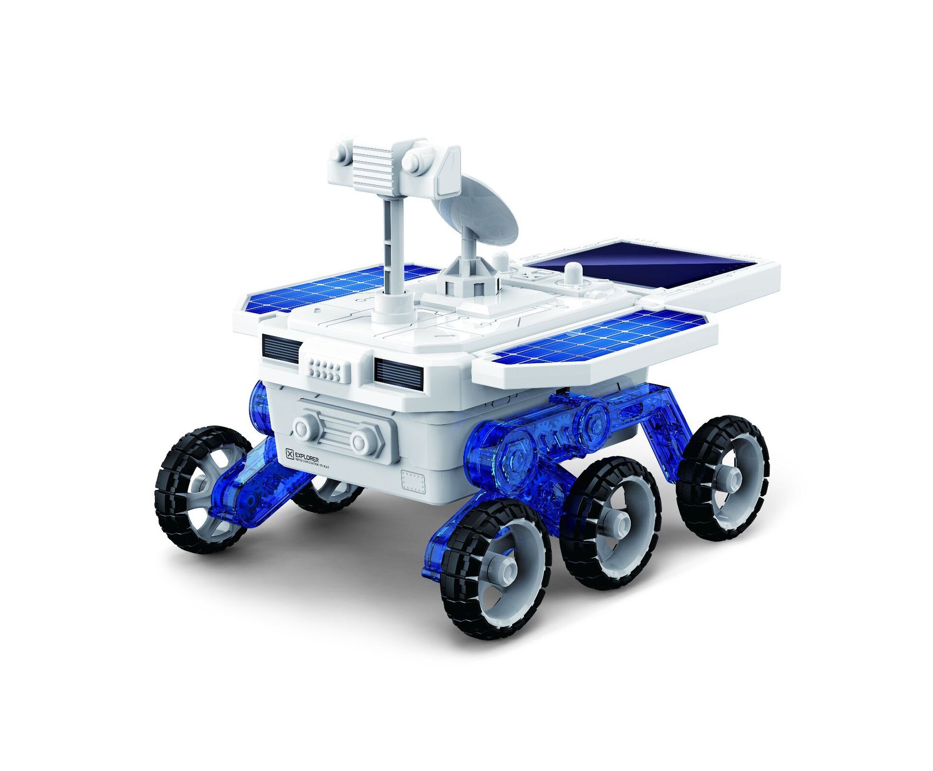 Energia solare auto elettrica bavaglio giocattolo giocattoli scientifici elettrici stelo Kit assemblato educativo Mars Planet Rover astronomia regalo per ragazzi: Default Title