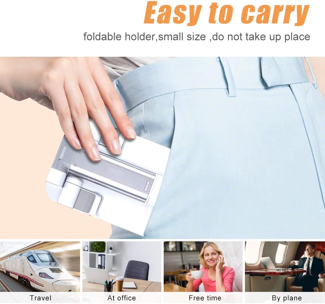 Universelle handyhalterung für smartphones, tablets und tablets, tragbar und verstellbar, für den schreibtisch, passend für ipad und iphone.