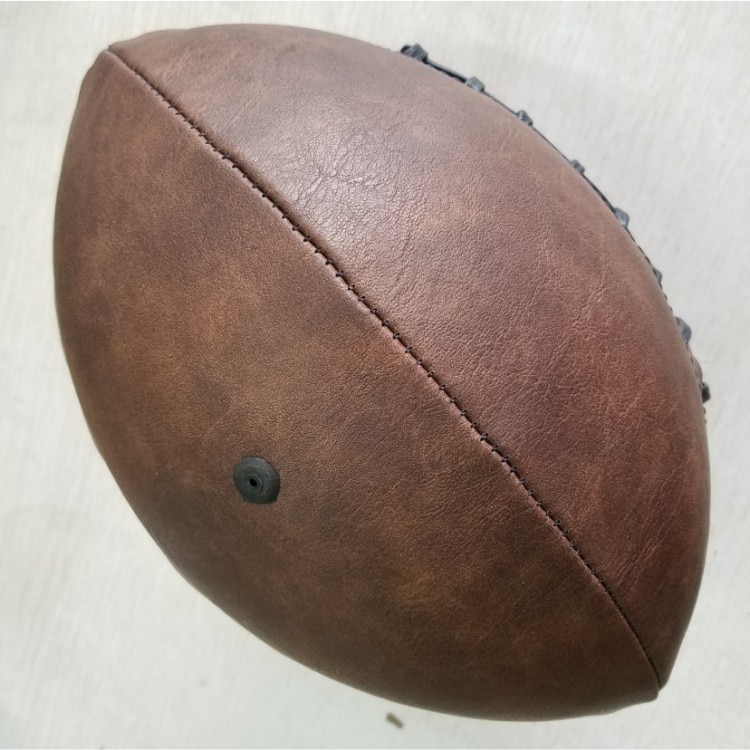Pelota de Rugby para deportes al aire libre, balón de fútbol americano Vintage de PU, talla 9, para entrenamiento y decoración de adolescentes universitarios,