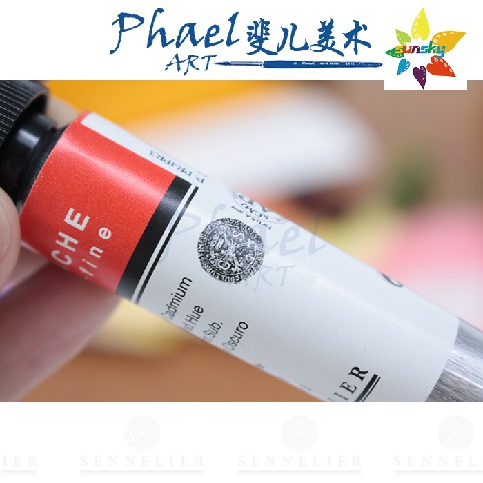 Original SENNELIER Artists&#39; GOUACHE extra-fine Opaque watercolor 21ml tubular single 443-689 Self selected Art supplies
