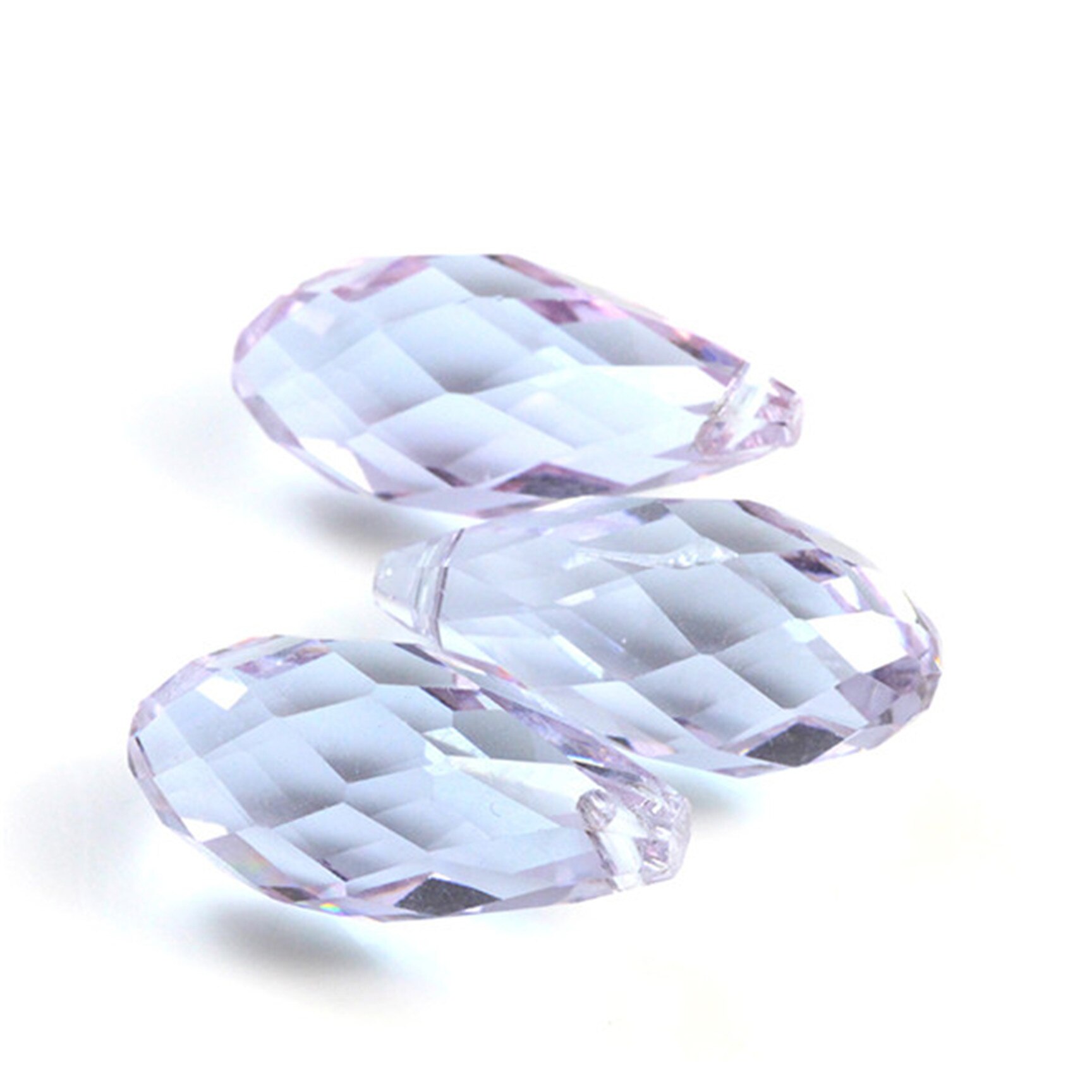 5pcs 12x25mm Charms Crystal Teardrop Bead Faceted Glass Beads Jewelry Womens Accessories Necklace Earring Pendants: Dark Red