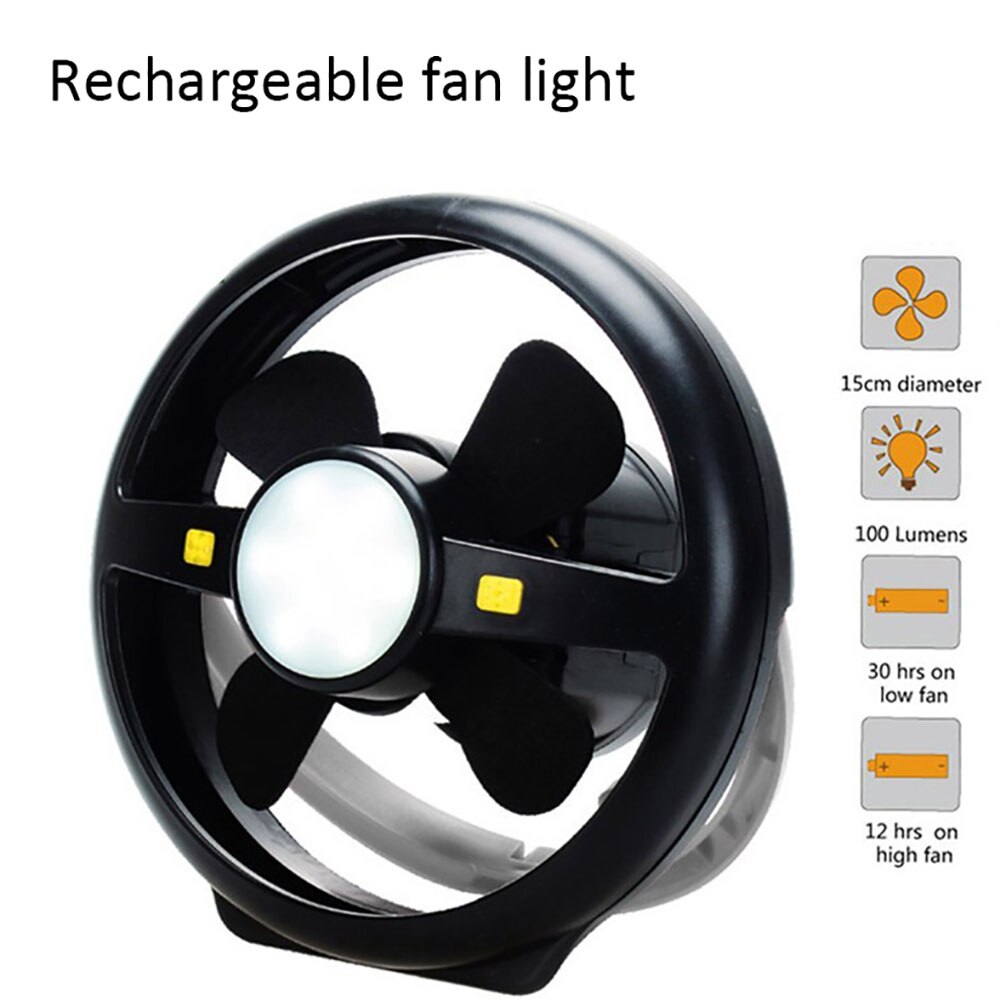 Camping Tent Usb Ventilator Licht Oplaadbare Lantaarn Draagbare Heldere Lamp Power Bank Functie