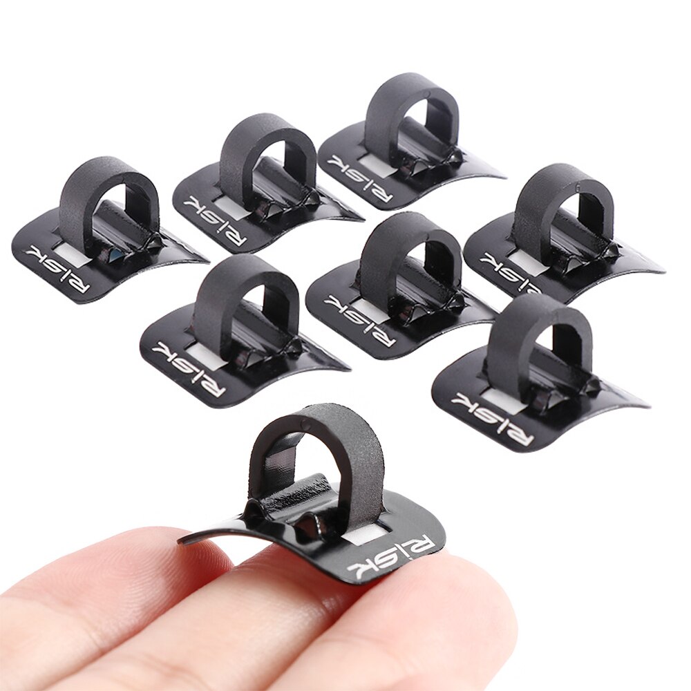 6 Stks/set Fiets Kabels Behuizing Draad Adapter Zetel Clip Aluminium Fiets Olie Buis Vaste C Vorm Shift Brake Gids Kabel