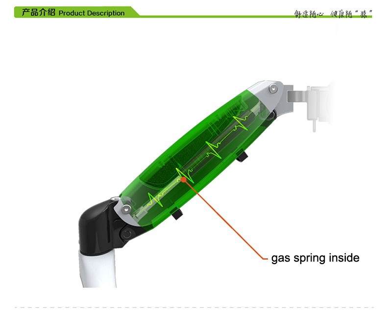 Aluminium 360 Graden Full Motion Gasveer 15 &quot;-27&quot; Lcd Led Tv Scherm Kantoor Divider Slot Mount monitor Houder Beugel Arm