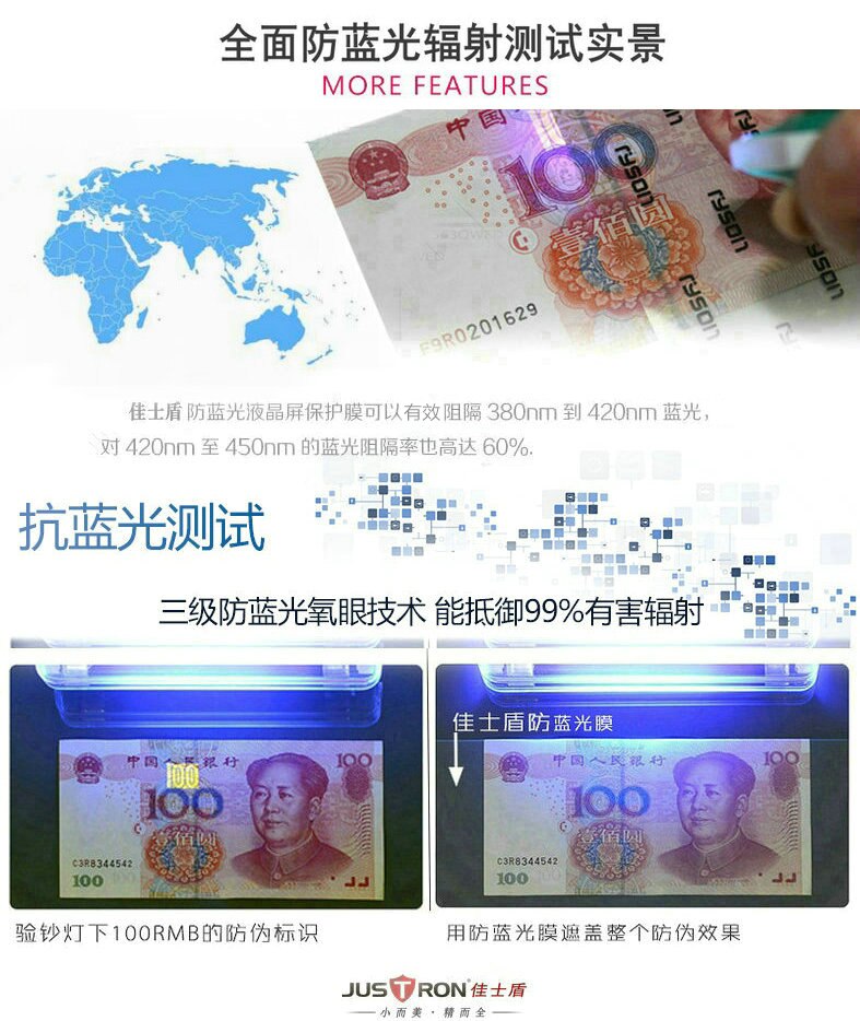 Set of 2 Anti Blue-Ray 13.3" Screen Protector Guard for Dell XPS 13-9343 9350 9360 9365 XPS9343 XPS9350 XPS9360