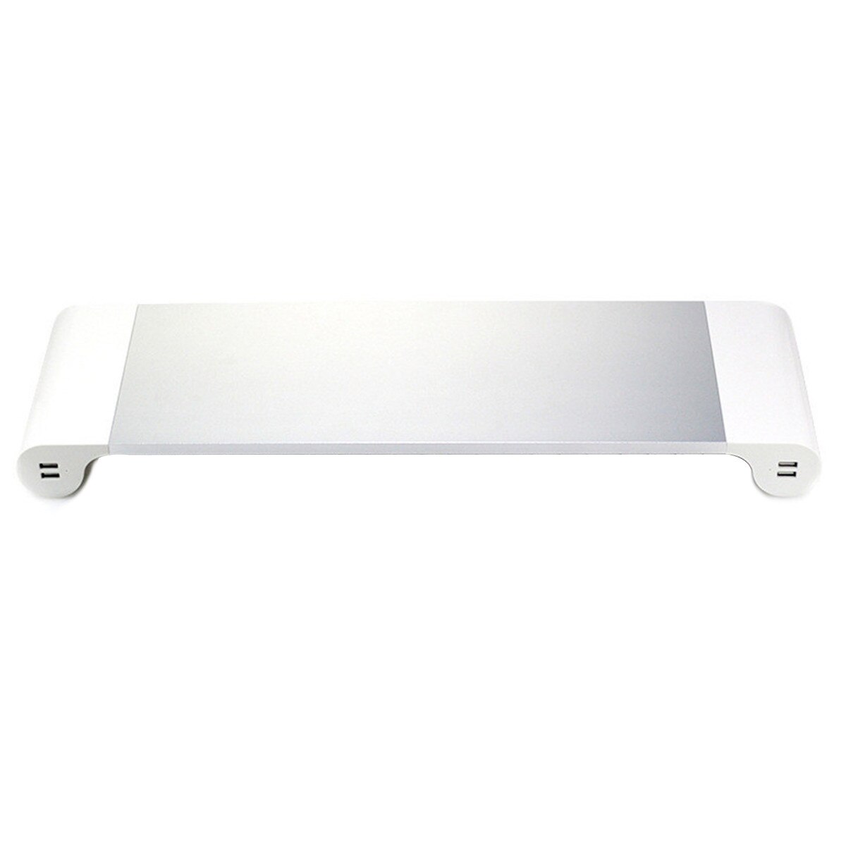 Aluminium Monitor Stand Ruimte Bar Dock Desk Riser Met 4 Usb Poorten Voor Imac Macbook Computer Laptop Hieronder 20inch: US