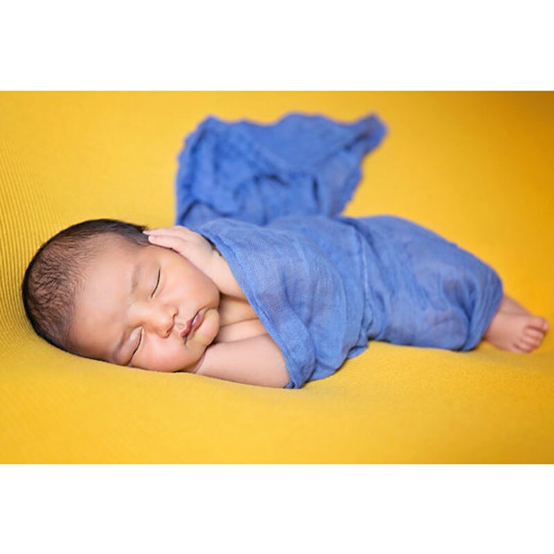 Pasgeboren Fotografie Props Zuigeling Kostuum Outfit 180Cm Lange Katoenen Zachte Foto Wrap Bijpassende Baby Foto Props Fotografia
