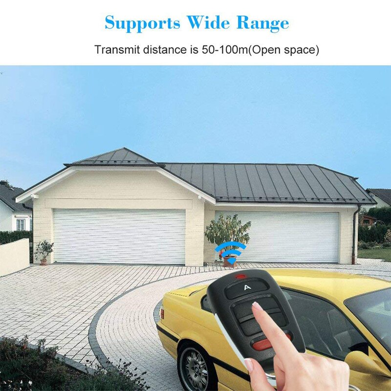 433.92mhz wireless remote control garage clone cloning keychain barrier mando a distancia garaje for garage door opener