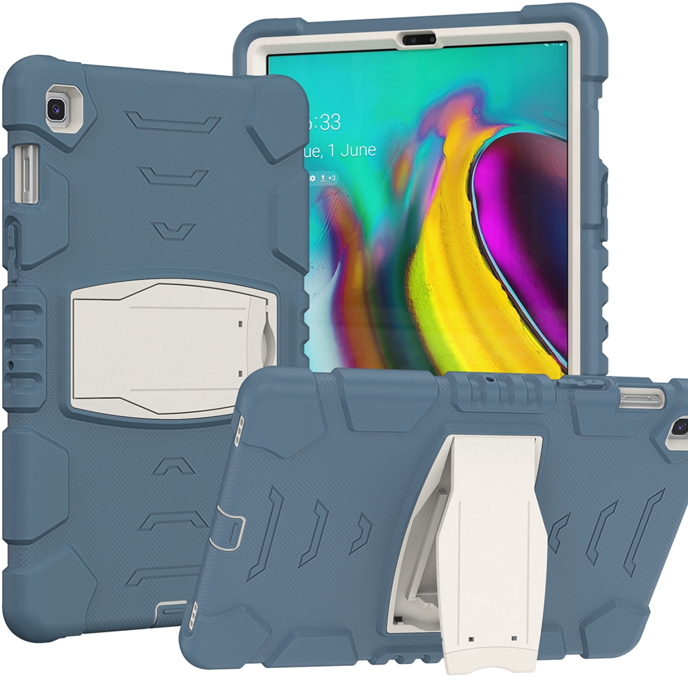 Coque pour Samsung Galaxy Tab S5e 10.5 pouces SM-T720 SM-T725, armure de sécurité pour enfants, antichoc, support hybride en silicone pour tablette: Violet