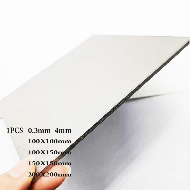 1pcs GR2 Ti Sheet Plate 0.3mm- 4mm Titanium Sheet Titanium Titan Ti Alloy Ti Titanium Plate Sheet100X100/100X150/150X150/200X200